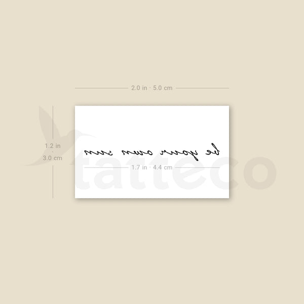 Be Your Own Sun Temporary Tattoo - Set of 3