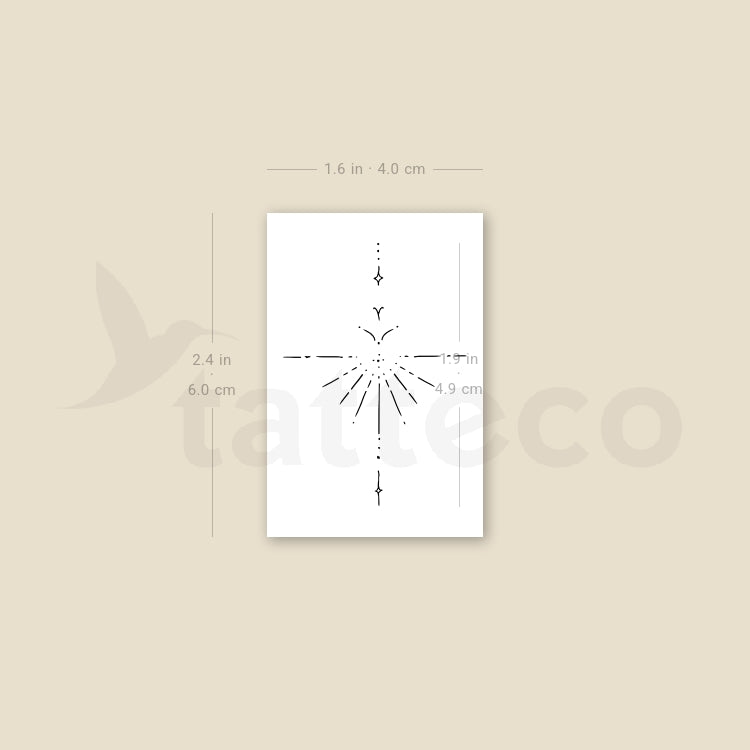 Small Ornament Temporary Tattoo By M3.Ink - Set of 3