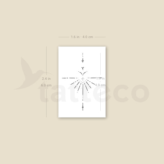 Small Ornament Temporary Tattoo By M3.Ink - Set of 3