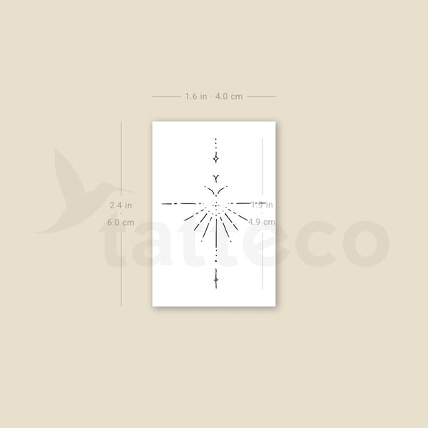 Small Ornament Temporary Tattoo By M3.Ink - Set of 3