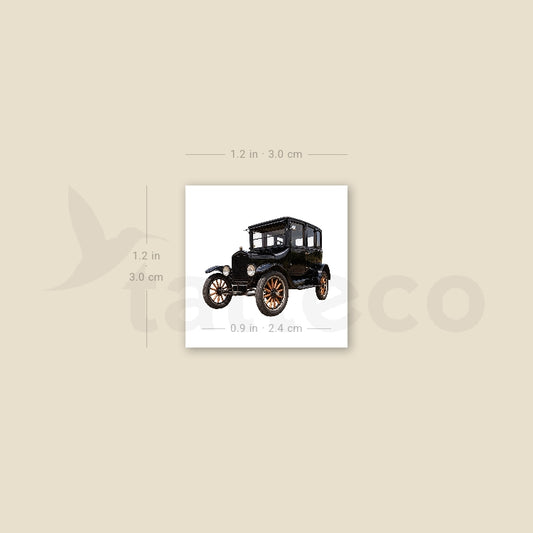 Ford Model-T Temporary Tattoo - Set of 3