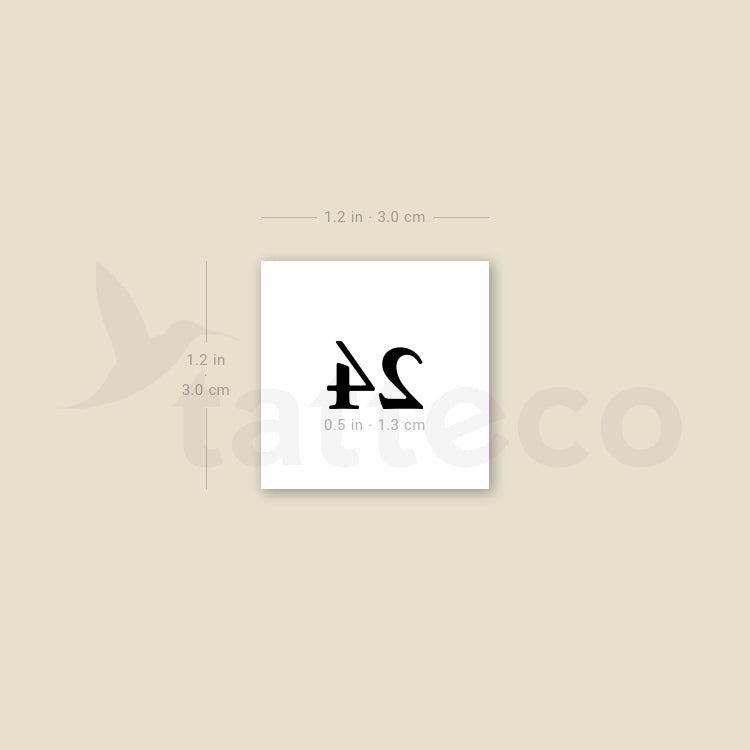 24 Temporary Tattoo - Set of 3