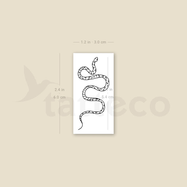 Snake Temporary Tattoo By M3.Ink - Set of 3