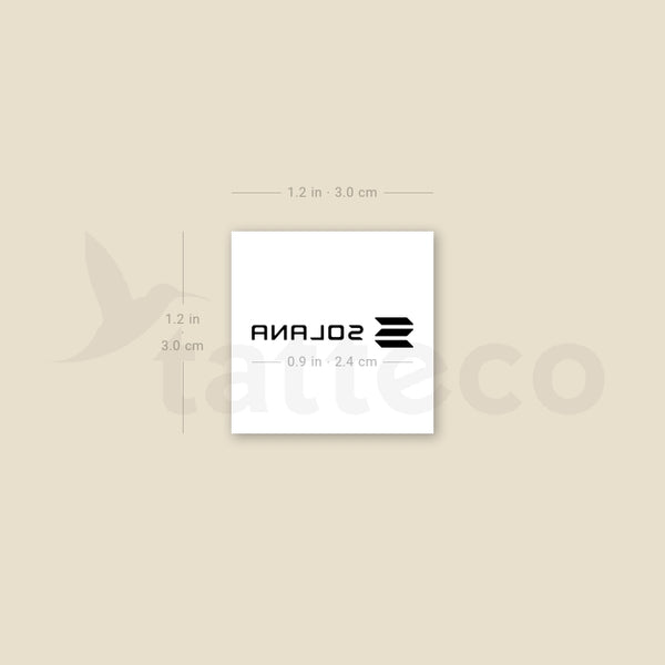 Solana Temporary Tattoo - Set of 3