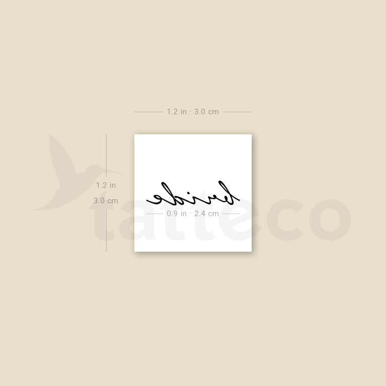Bride Temporary Tattoo - Set of 3