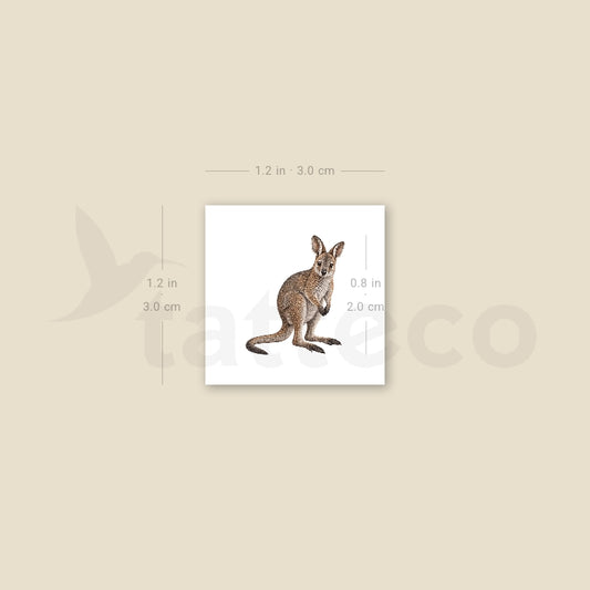 Wallaby Temporary Tattoo - Set of 3