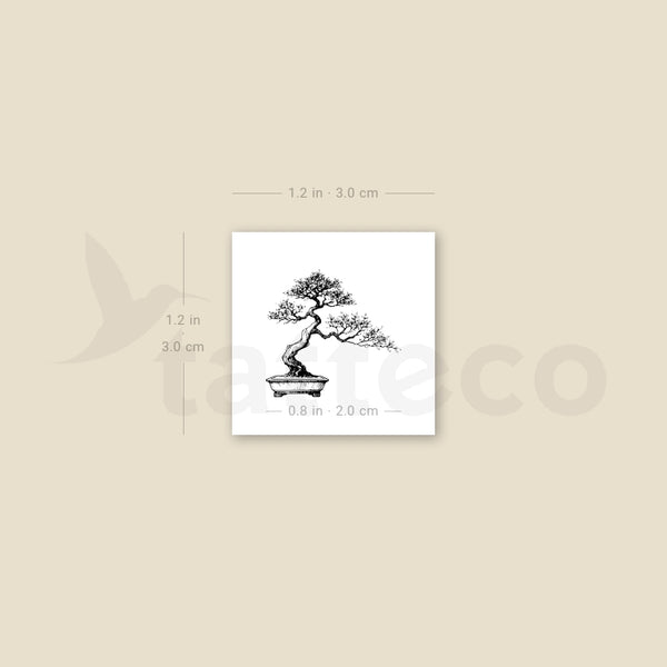 Bonsai Temporary Tattoo - Set of 3