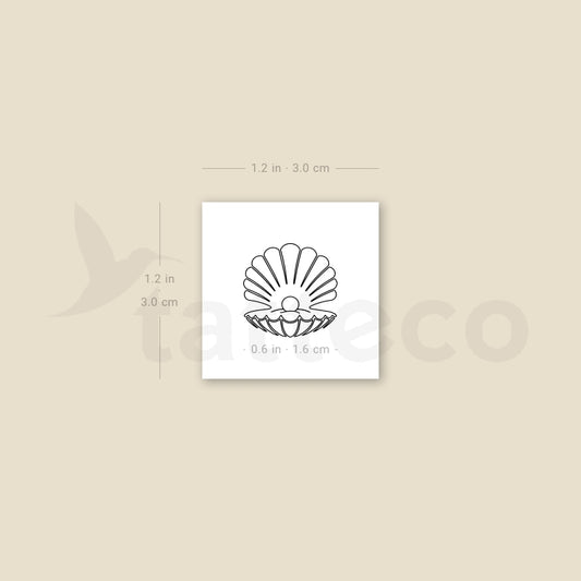 Seashell Temporary Tattoo - Set of 3