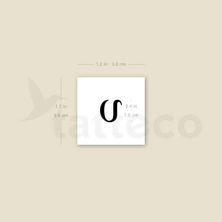 Upsilon Temporary Tattoo - Set of 3