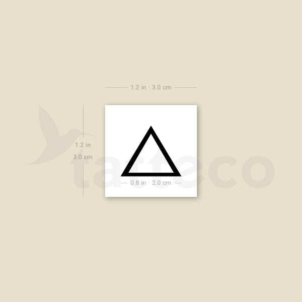 Triangle Temporary Tattoo - Set of 3