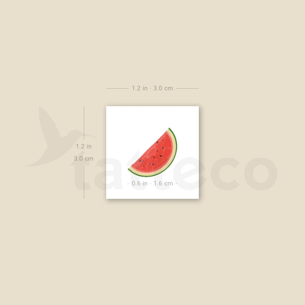 Color Watermelon Temporary Tattoo - Set of 3