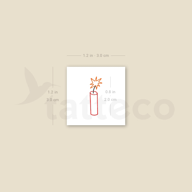 Dynamite Temporary Tattoo - Set of 3