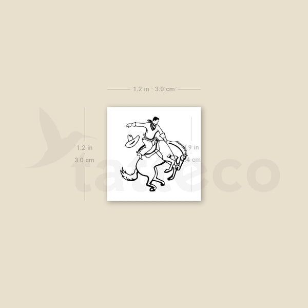 Rodeo Temporary Tattoo - Set of 3