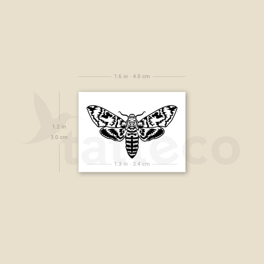Moth Temporary Tattoo - Set of 3