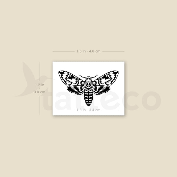 Moth Temporary Tattoo - Set of 3