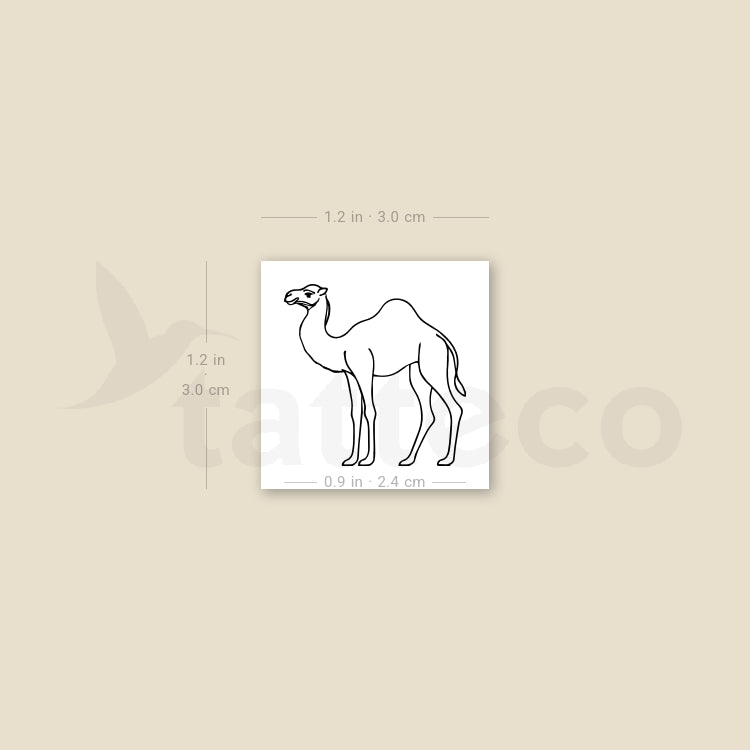 Camel Temporary Tattoo - Set of 3