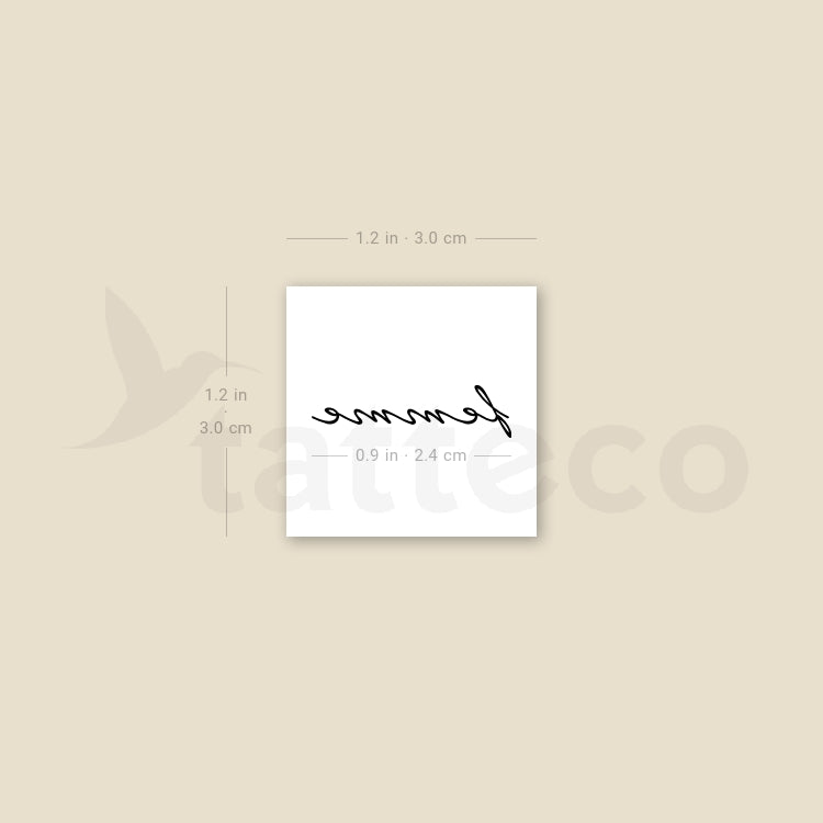 Tatuaje temporal de mujer - Juego de 3