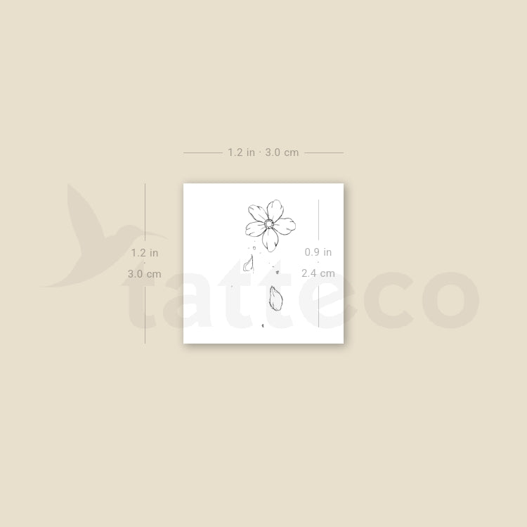 Forget-me-not By Stefano Mazza Temporary Tattoo - Set of 3