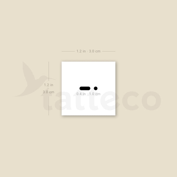 Morse A Temporary Tattoo - Set of 3