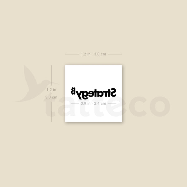 Strategy Temporary Tattoo - Set of 3