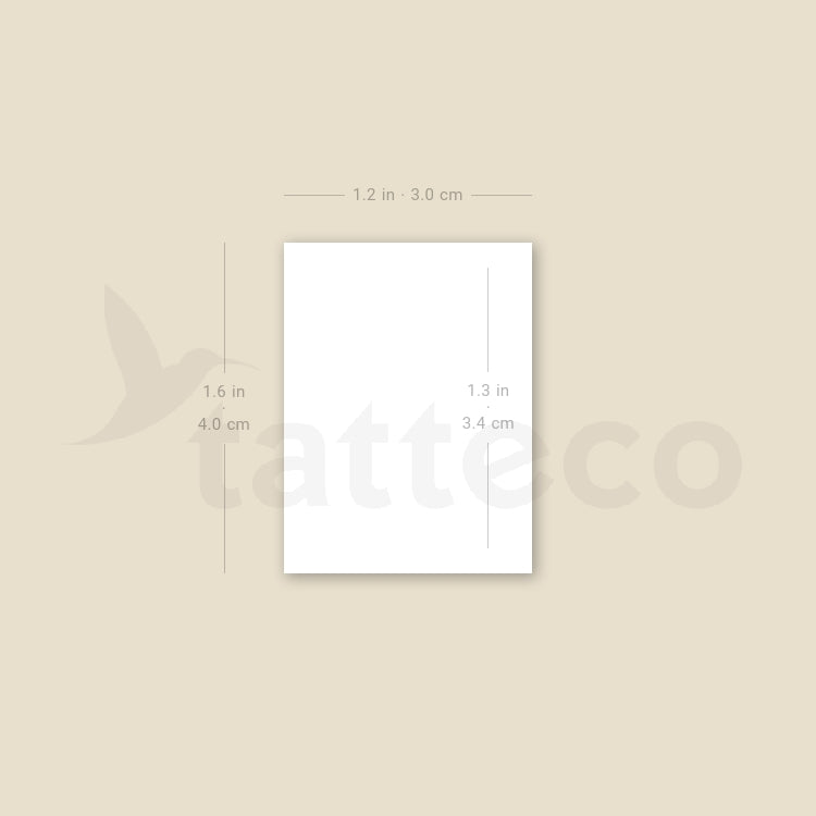 White Ink Baby's Breath Temporary Tattoo - Set of 3