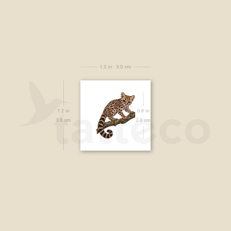 Margay Temporary Tattoo - Set of 3