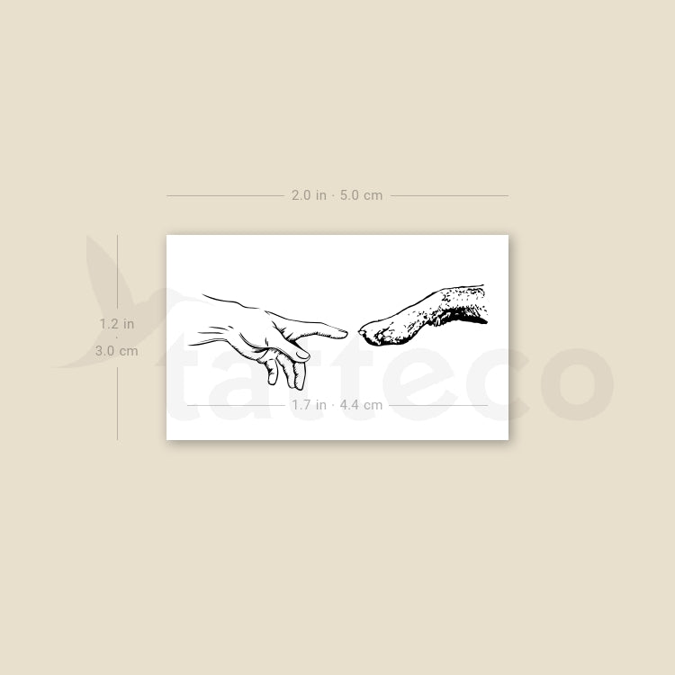 Creation Of Puppy Temporary Tattoo - Set of 3