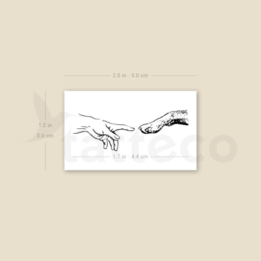 Creation Of Puppy Temporary Tattoo - Set of 3
