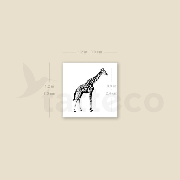 Giraffe Temporary Tattoo - Set of 3