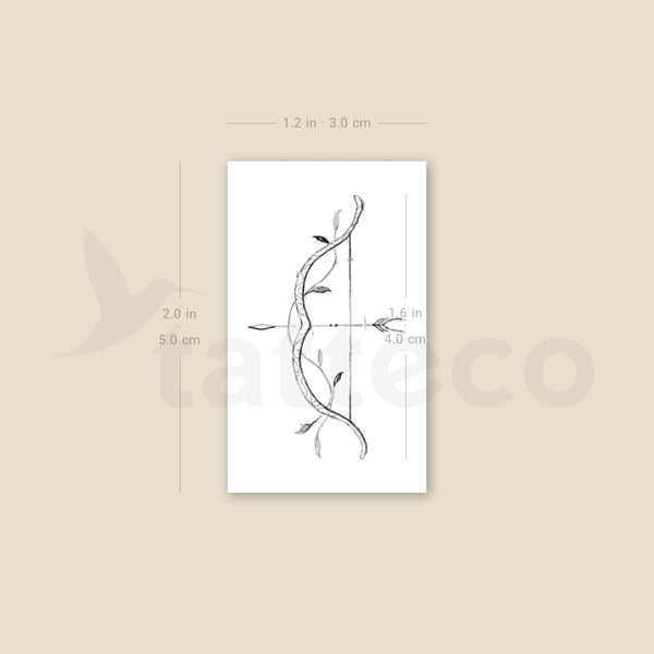 Bow And Arrow By Stefano Mazza Temporary Tattoo - Set of 3
