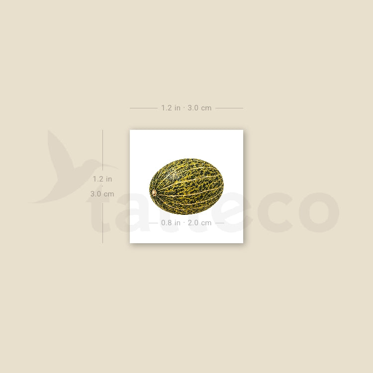 Piel De Sapo Melon Temporary Tattoo - Set of 3