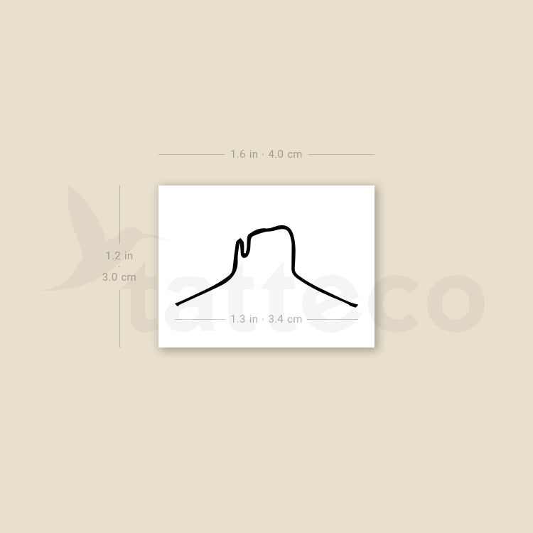 Tatuaje temporal de Monument Valley - Juego de 3