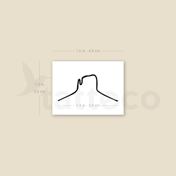 Monument Valley Temporary Tattoo - Set of 3