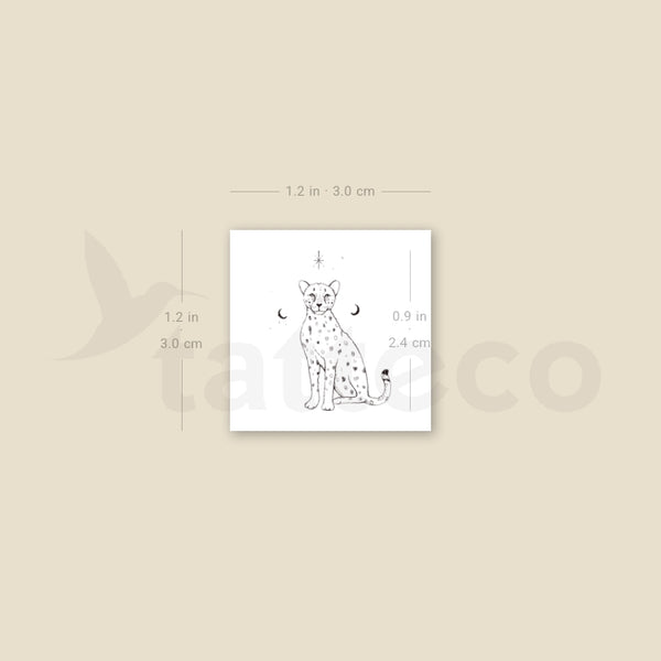 Little Cheetah By Stefano Mazza Temporary Tattoo - Set of 3