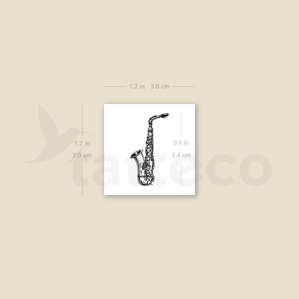 Saxo Temporary Tattoo - Set of 3