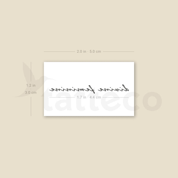 Divine Feminine Temporary Tattoo - Set of 3