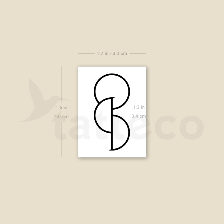 Tatuaje temporal de donante de órganos - Juego de 3