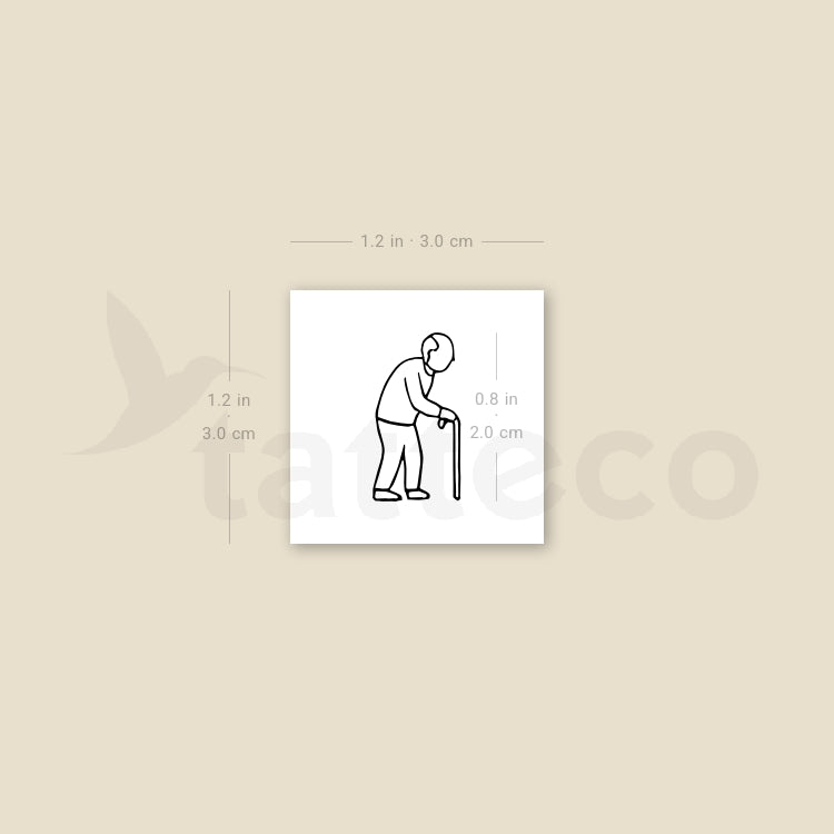 Grandfather Temporary Tattoo - Set of 3