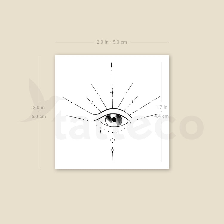 Eye Temporary Tattoo By M3.Ink - Set of 3