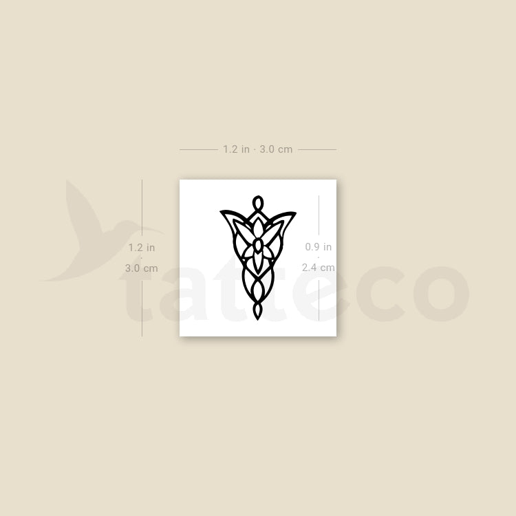 Evenstar Temporary Tattoo - Set of 3