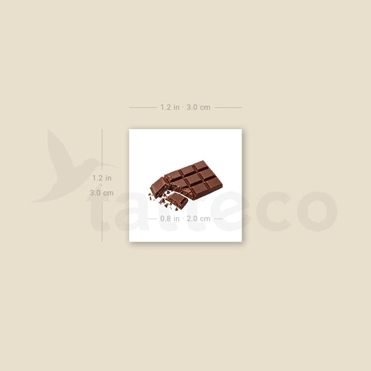 Chocolate Temporary Tattoo - Set of 3