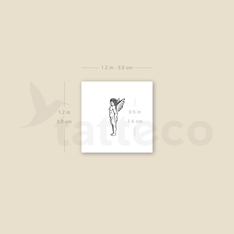 Tiny Angel Temporary Tattoo - Set of 3