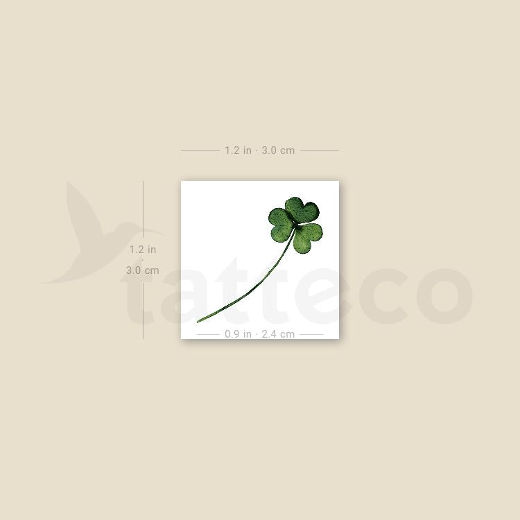 Small Clover By Ann Lilya Temporary Tattoo - Set of 3