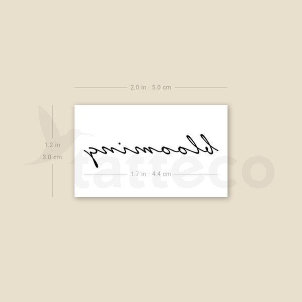 Blooming Temporary Tattoo - Set of 3