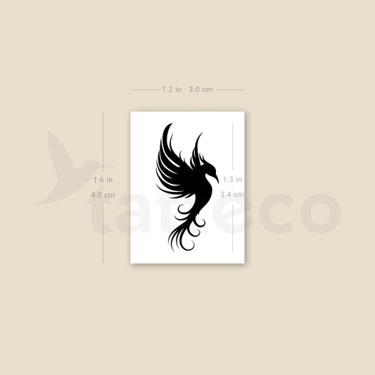 Phoenix Temporary Tattoo - Set of 3
