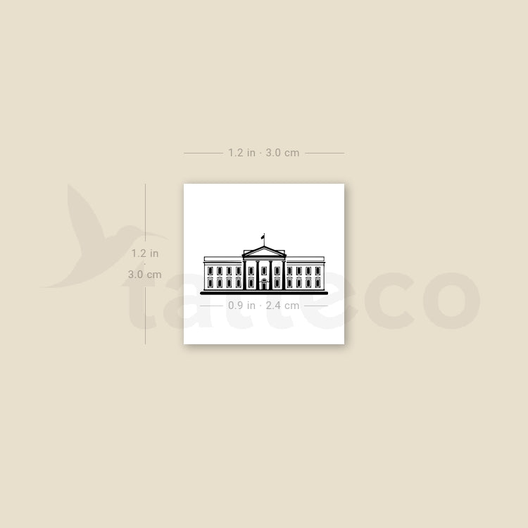 The White House Temporary Tattoo - Set of 3
