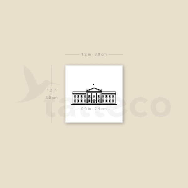 The White House Temporary Tattoo - Set of 3
