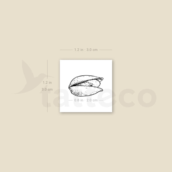 Fine Line Pistachio Temporary Tattoo - Set of 3