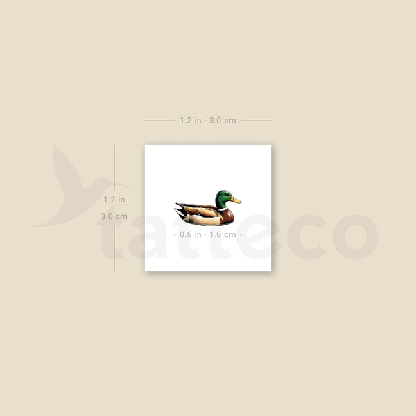 Tiny Duck Temporary Tattoo - Set of 3