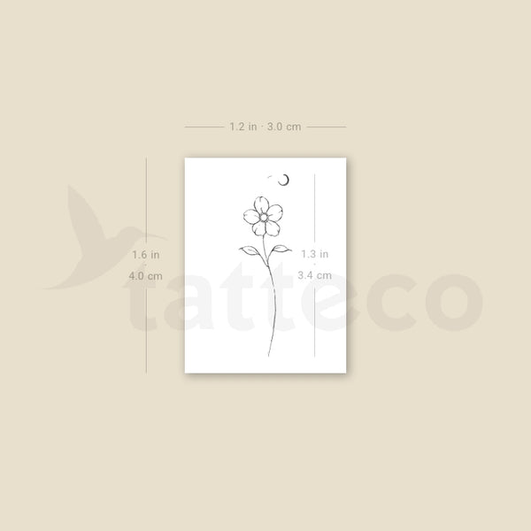 Flower By Stefano Mazza Temporary Tattoo - Set of 3